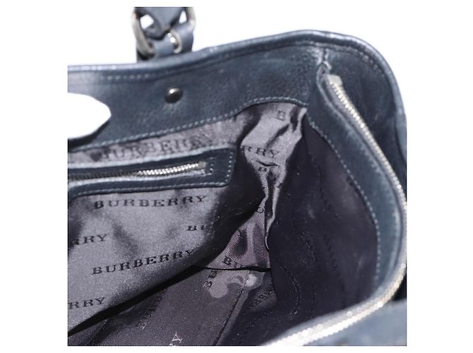 BURBERRY Nova Check Tote Bag Canvas Beige Silver Auth 189960A Silber - Ansicht 17