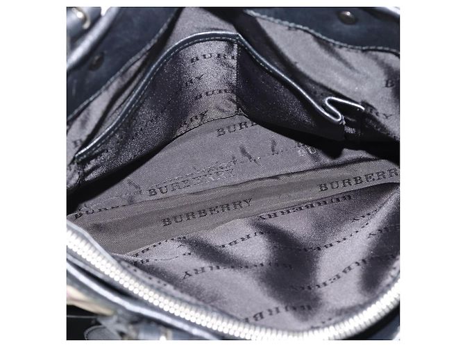 BURBERRY Nova Check Tote Bag Canvas Beige Silver Auth 189960A Silber - Ansicht 22