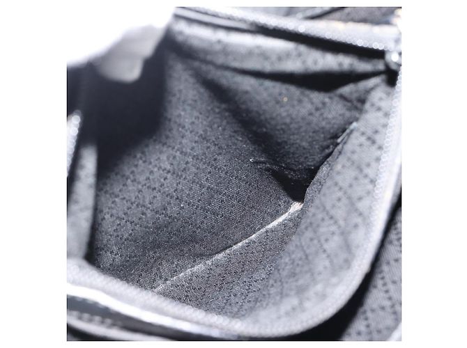 Borsa GUCCI GG Canvas Bamboo Nylon Nero Argento 002 1010 Auth ep15037 - vista 22