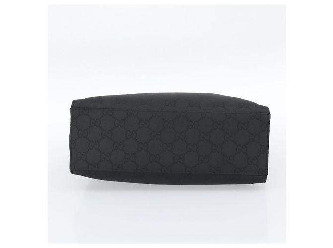 Borsa GUCCI GG Canvas Bamboo Nylon Nero Argento 002 1010 Auth ep15037 - vista 5