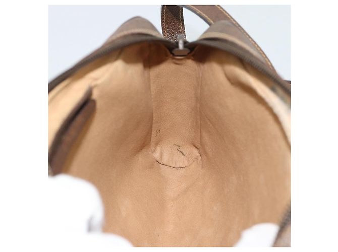 Bolso GUCCI GG Supreme Web Sherry Line en PVC Beige Oro 116 02 089 Auth BA13711 Dorado - vista 20