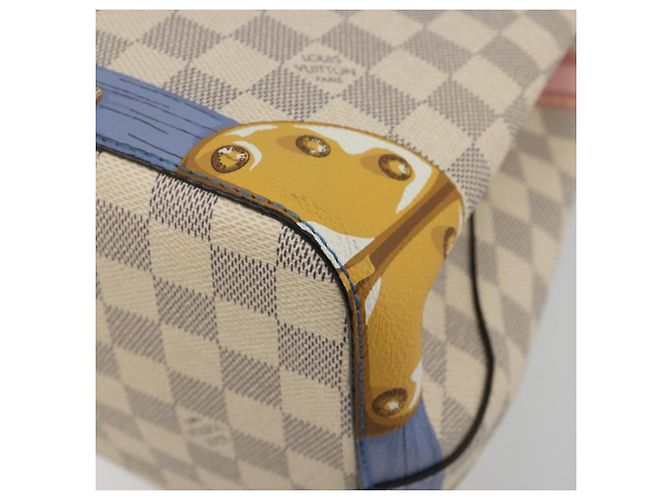 Néonoé LOUIS VUITTON Damier Azur Summer Trunk Neo Noe Bag N41066 LV Auth 189720SM - vista 15