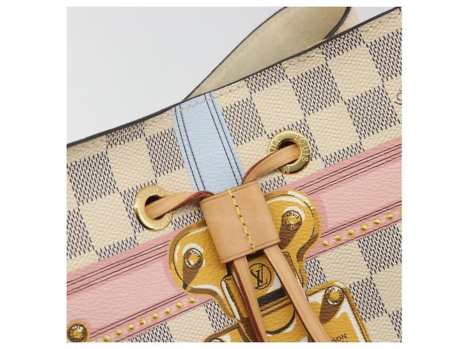 Néonoé LOUIS VUITTON Damier Azur Summer Trunk Neo Noe Bag N41066 LV Auth 189720SM - vista 17