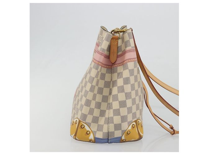 Néonoé LOUIS VUITTON Damier Azur Summer Trunk Neo Noe Bag N41066 LV Auth 189720SM - vista 4