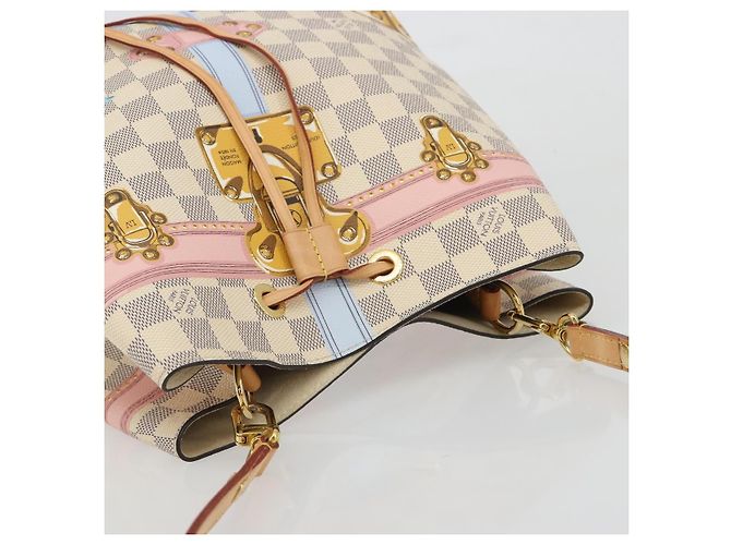 Néonoé LOUIS VUITTON Damier Azur Summer Trunk Neo Noe Bag N41066 LV Auth 189720SM - vista 6