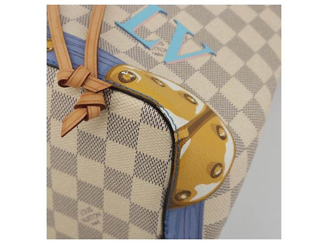 Néonoé LOUIS VUITTON Damier Azur Summer Trunk Neo Noe Bag N41066 LV Auth 189720SM - vista 9