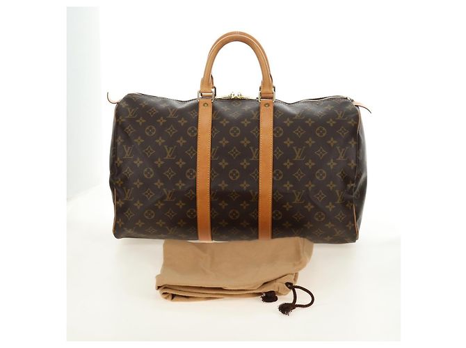 LOUIS VUITTON Monogram Keepall 45 Boston Bag M41428 LV Auth 189735V Monogramma - vista 12