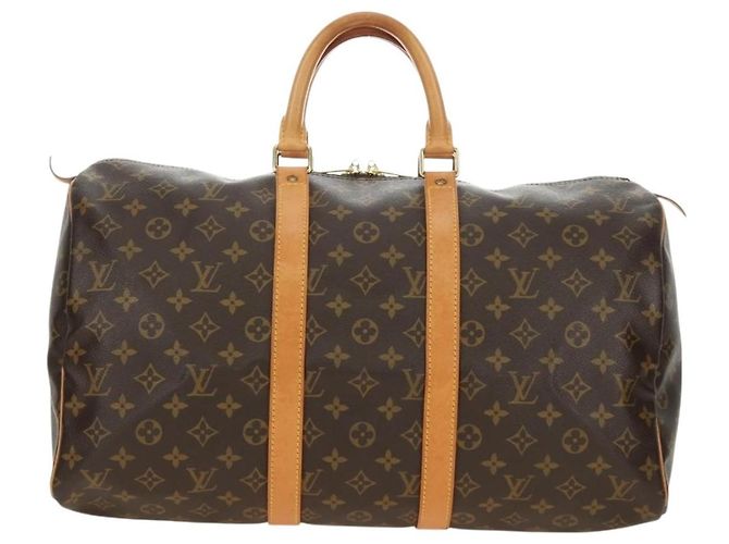 LOUIS VUITTON Monogram Keepall 45 Boston Bag M41428 LV Auth 189735V Monogramma - vista 13