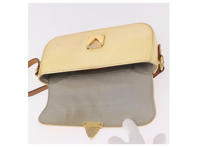 LOUIS VUITTON Monogram Vernis Malibu Street Bag Perle M91507 LV Auth BA13734 - vista 10