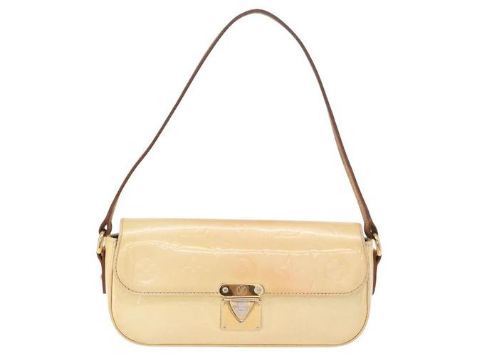 LOUIS VUITTON Monogram Vernis Malibu Street Bag Perle M91507 LV Auth BA13734 - vista 13