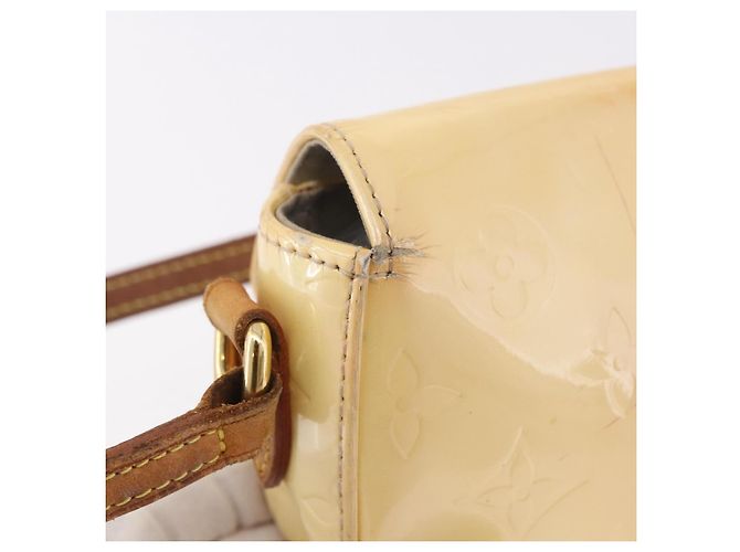 LOUIS VUITTON Monogram Vernis Malibu Street Bag Perle M91507 LV Auth BA13734 - vista 9