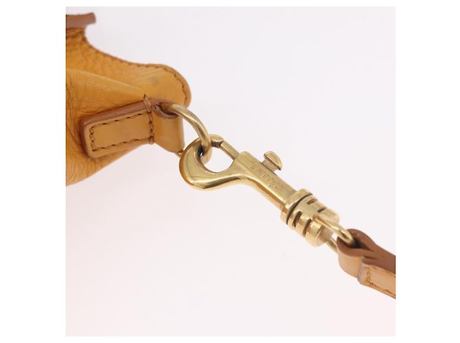 Céline CELINE Luggage Nano Shopper Handtasche aus Leder 2way Yellow Gold Auth 189842A Golden Gelb - Ansicht 18