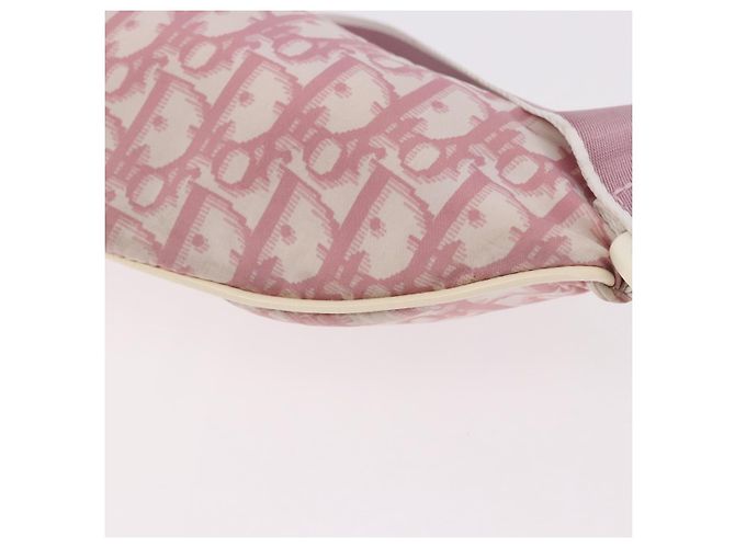 Borsa a tracolla Christian Dior Nylon Rosa Argento Auth mr2578A - vista 18