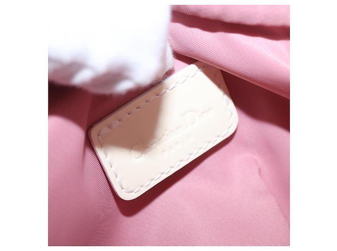 Borsa a tracolla Christian Dior Nylon Rosa Argento Auth mr2578A - vista 21