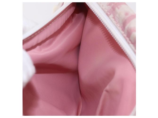 Borsa a tracolla Christian Dior Nylon Rosa Argento Auth mr2578A - vista 22