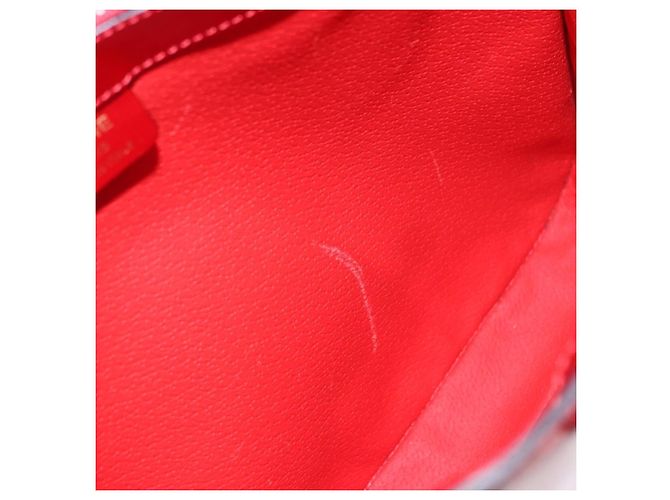 Céline Borsa a tracolla CELINE Star Ball in pelle vernice rossa oro Auth 189968A Rosso D'oro - vista 10