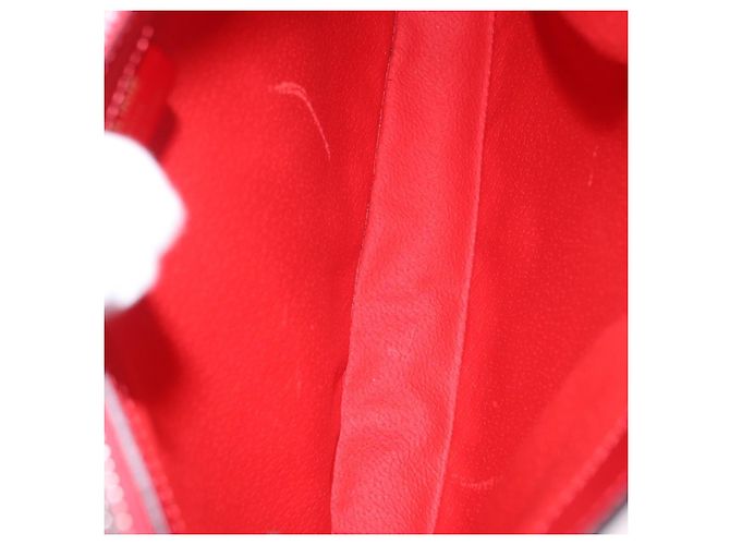 Céline Borsa a tracolla CELINE Star Ball in pelle vernice rossa oro Auth 189968A Rosso D'oro - vista 11
