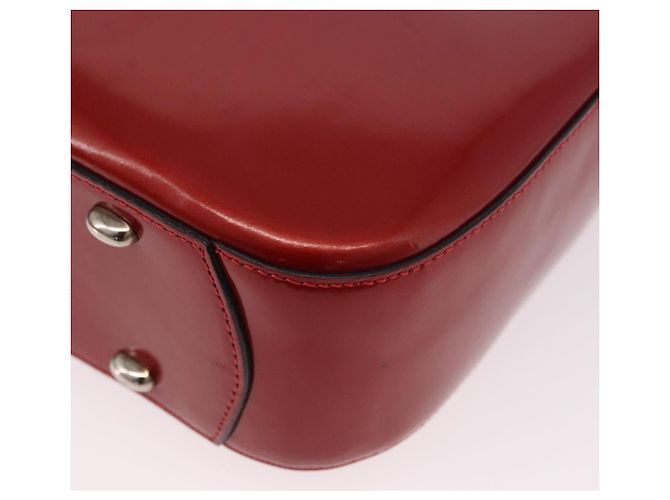 Céline Borsa a tracolla CELINE Star Ball in pelle vernice rossa oro Auth 189968A Rosso D'oro - vista 17