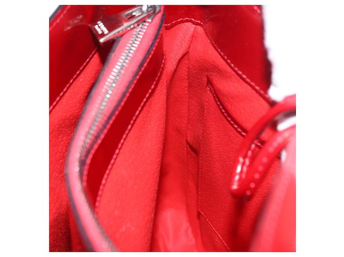 Céline Borsa a tracolla CELINE Star Ball in pelle vernice rossa oro Auth 189968A Rosso D'oro - vista 24