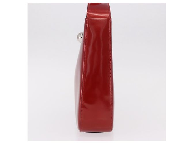 Céline Borsa a tracolla CELINE Star Ball in pelle vernice rossa oro Auth 189968A Rosso D'oro - vista 3
