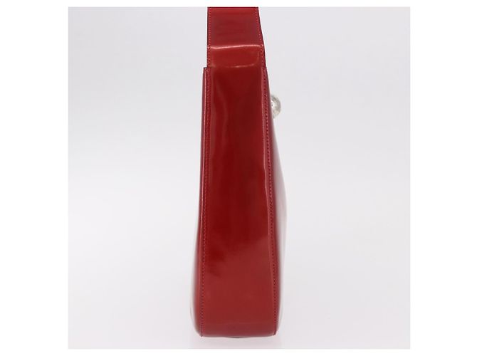 Céline Borsa a tracolla CELINE Star Ball in pelle vernice rossa oro Auth 189968A Rosso D'oro - vista 4