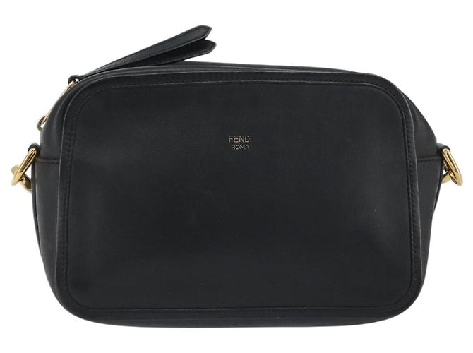 Borsa a Spalla FENDI in Pelle Blu Navy e Oro Auth ka4981 D'oro - vista 13