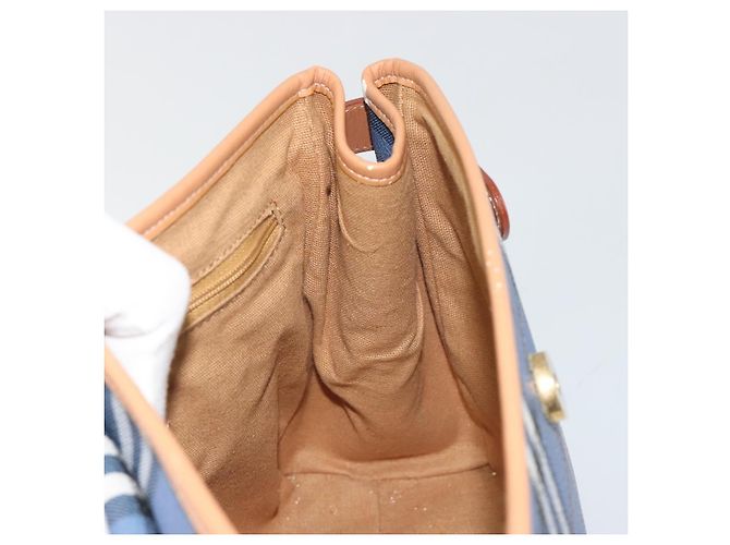 Borsa Burberrys Nova Check in PVC 2way Blu Oro Auth 190255 D'oro - vista 21