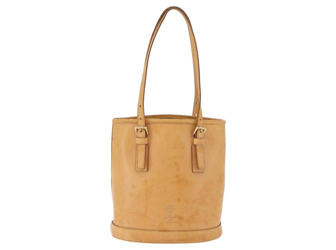 Bucket Borsa a tracolla LOUIS VUITTON Nomad in pelle PM Beige M85001 LV Auth 189289 - vista 2