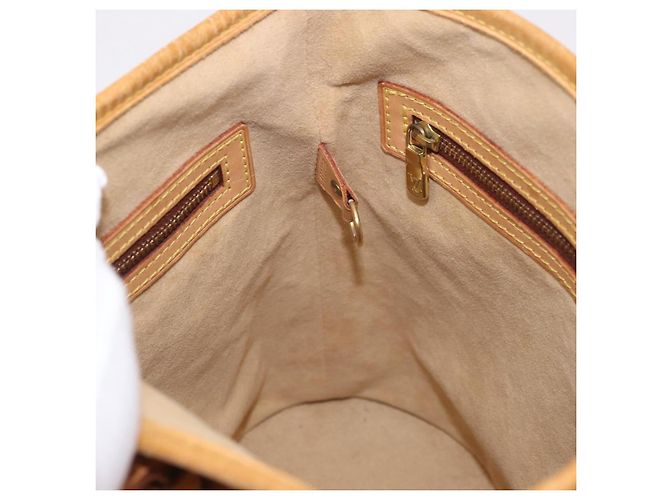 Bucket Borsa a tracolla LOUIS VUITTON Nomad in pelle PM Beige M85001 LV Auth 189289 - vista 21