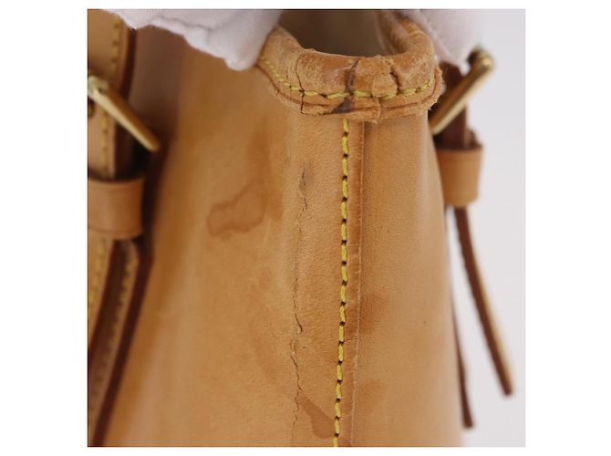 Bucket Borsa a tracolla LOUIS VUITTON Nomad in pelle PM Beige M85001 LV Auth 189289 - vista 4