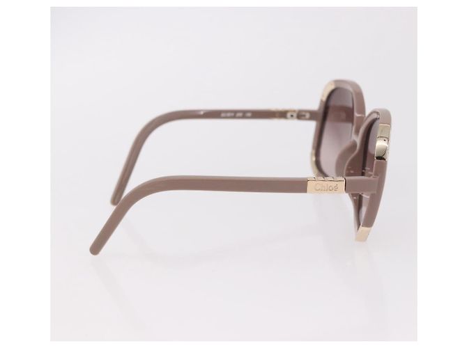 Gafas de sol VALENTINO Chloe de plástico 4 Set Black Beige Brown Auth BA13633 Castaño Negro - vista 13