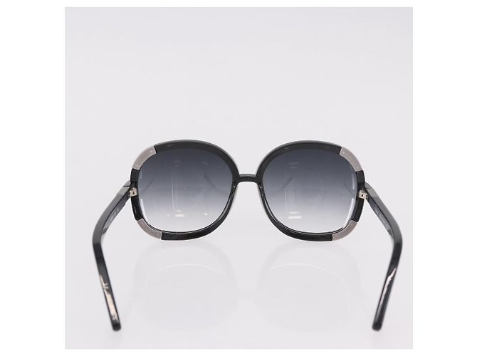 Gafas de sol VALENTINO Chloe de plástico 4 Set Black Beige Brown Auth BA13633 Castaño Negro - vista 15