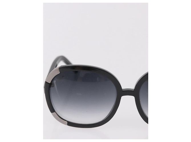 Gafas de sol VALENTINO Chloe de plástico 4 Set Black Beige Brown Auth BA13633 Castaño Negro - vista 16