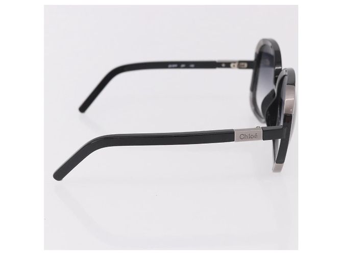 Gafas de sol VALENTINO Chloe de plástico 4 Set Black Beige Brown Auth BA13633 Castaño Negro - vista 19