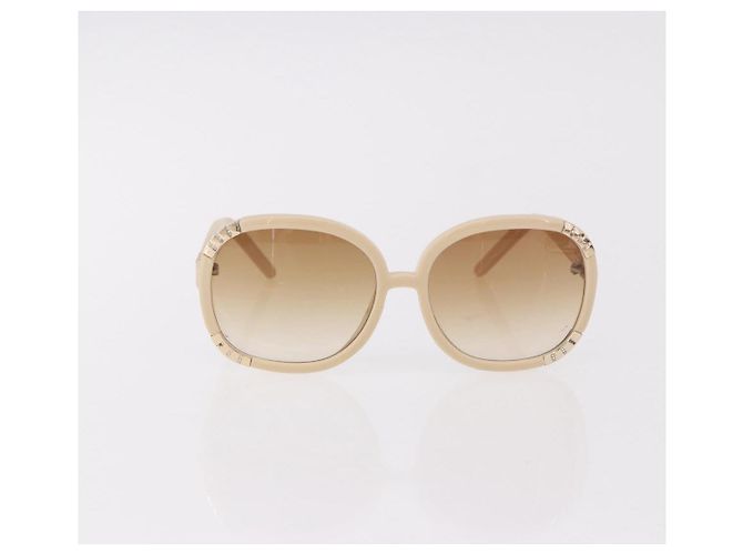 Gafas de sol VALENTINO Chloe de plástico 4 Set Black Beige Brown Auth BA13633 Castaño Negro - vista 2