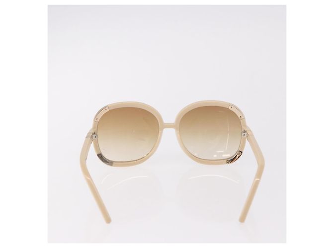 Gafas de sol VALENTINO Chloe de plástico 4 Set Black Beige Brown Auth BA13633 Castaño Negro - vista 3