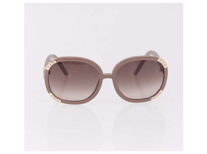 Gafas de sol VALENTINO Chloe de plástico 4 Set Black Beige Brown Auth BA13633 Castaño Negro - vista 8