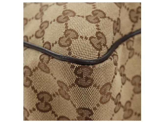 Borsa a tracolla GUCCI GG Canvas Web Sherry Line Beige Argento 23302 Auth am11988V - vista 17