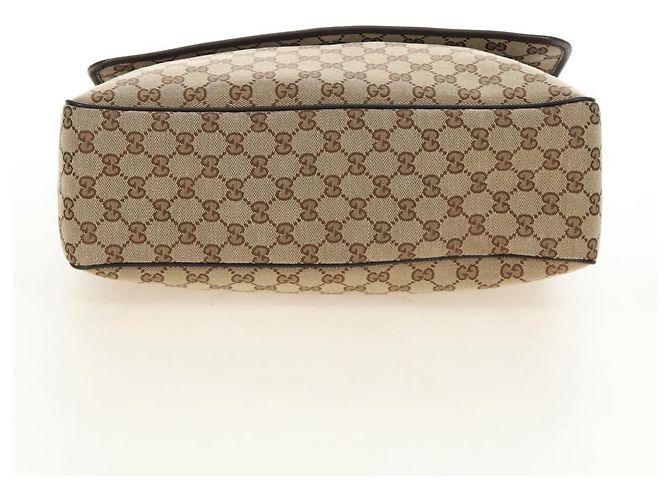 Borsa a tracolla GUCCI GG Canvas Web Sherry Line Beige Argento 23302 Auth am11988V - vista 23