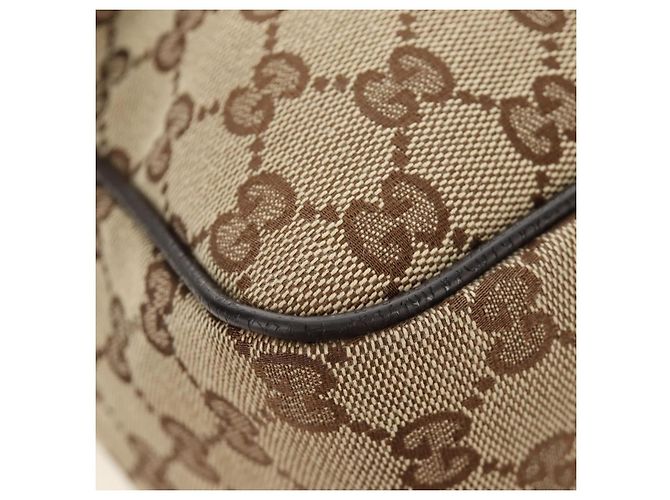 Borsa a tracolla GUCCI GG Canvas Web Sherry Line Beige Argento 23302 Auth am11988V - vista 24