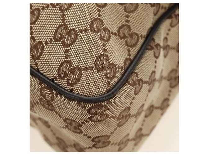 Borsa a tracolla GUCCI GG Canvas Web Sherry Line Beige Argento 23302 Auth am11988V - vista 25