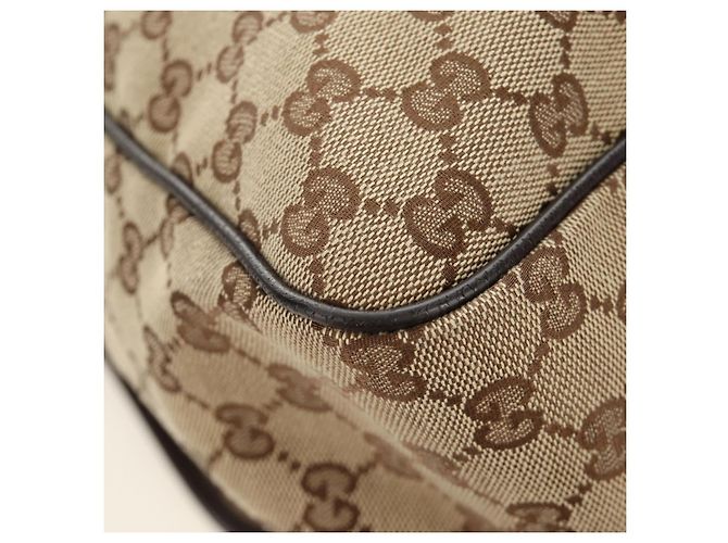 Borsa a tracolla GUCCI GG Canvas Web Sherry Line Beige Argento 23302 Auth am11988V - vista 26