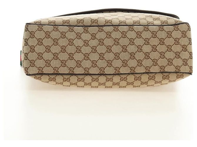 Borsa a tracolla GUCCI GG Canvas Web Sherry Line Beige Argento 23302 Auth am11988V - vista 5
