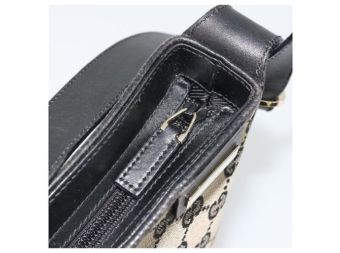 Borsa a tracolla GUCCI GG Canvas Navy Gold 019 0422 Auth 190278A D'oro Blu navy - vista 10