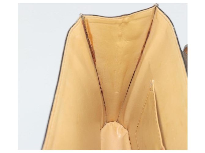 Céline CELINE Bolsa de Ombro Macadam Canvas com Medalhão PVC Couro Marrom Ouro Autêntica 189300 Dourado - vista 20