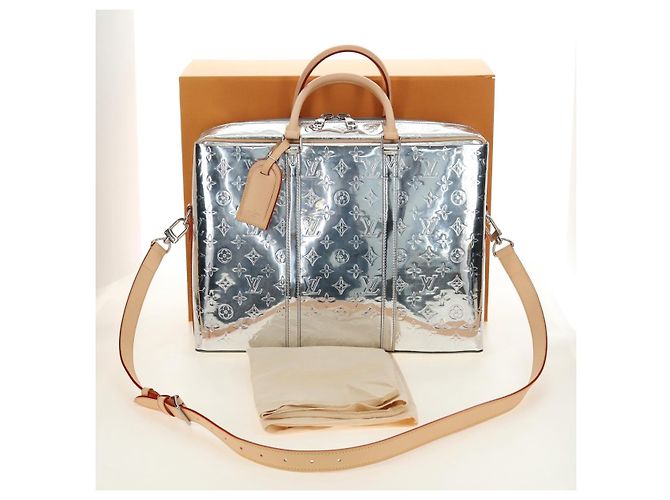 LOUIS VUITTON Specchio Monogram Neo PDV Bag 2way Silver M58755 LV Auth 189765SM Argento - vista 12