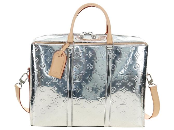 LOUIS VUITTON Specchio Monogram Neo PDV Bag 2way Silver M58755 LV Auth 189765SM Argento - vista 13