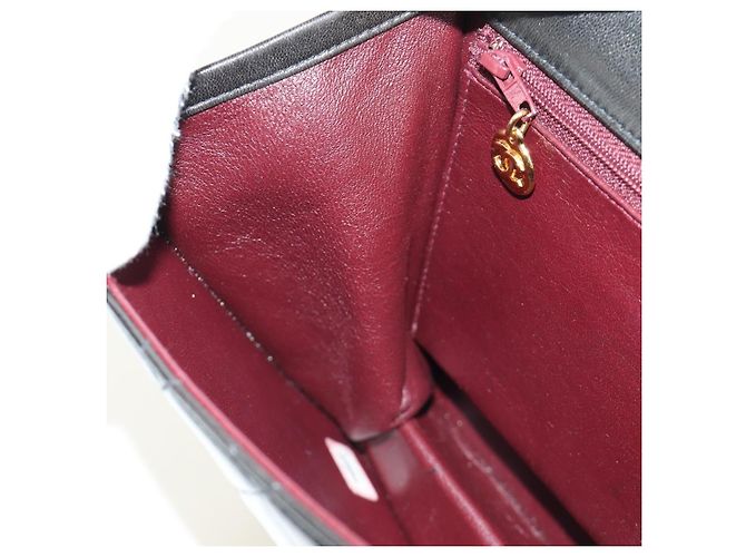 CHANEL Matelasse Chain Shoulder Bag Lamb Skin Black Gold CC Auth 189753V Nero D'oro - vista 25