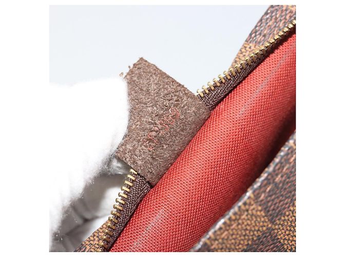 LOUIS VUITTON Damier Ebene Trousse Make Up Pouch N51982 LV Auth ka5046 - vista 12