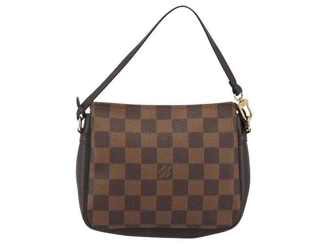 LOUIS VUITTON Damier Ebene Trousse Make Up Pouch N51982 LV Auth ka5046 - vista 13